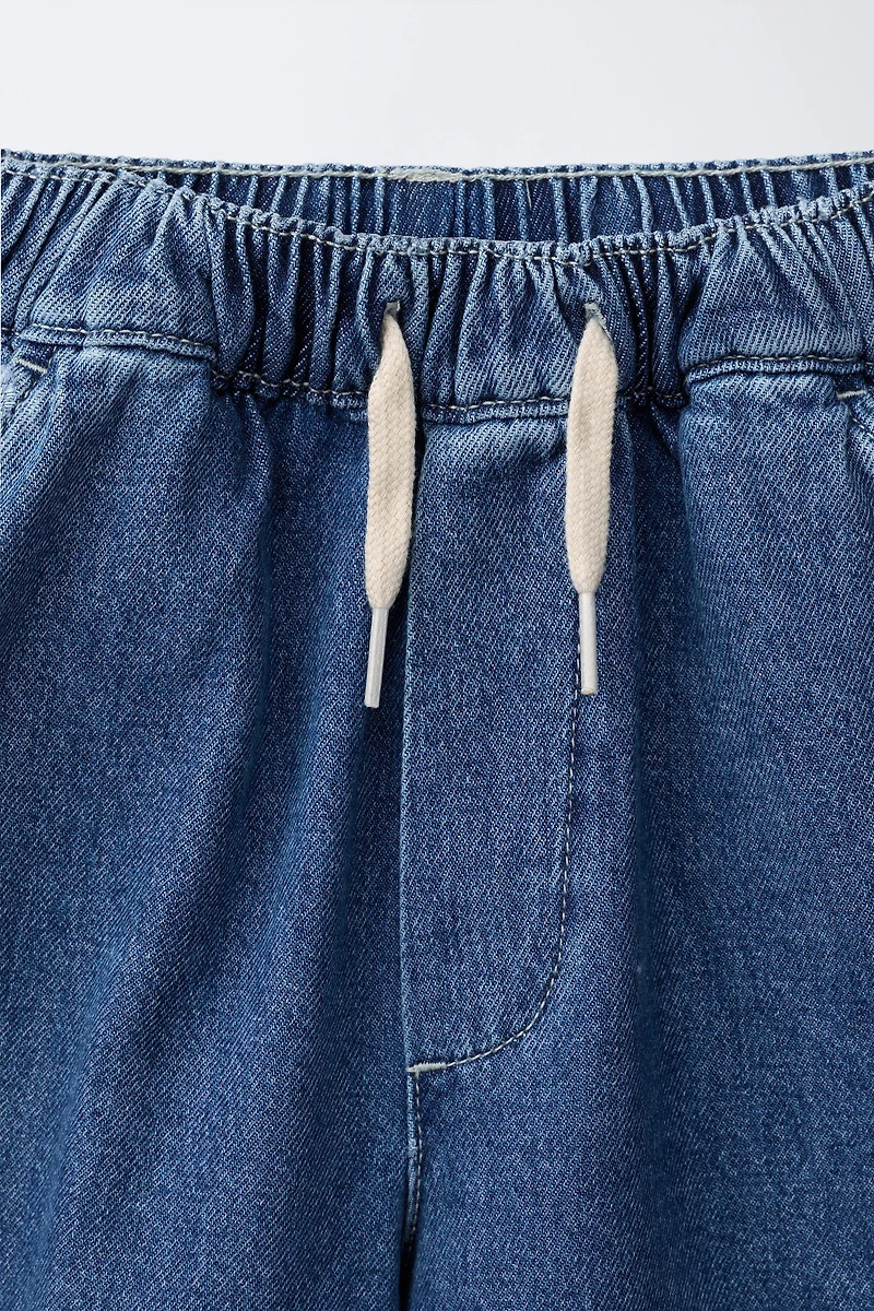 FLOWY DENIM SHORTS