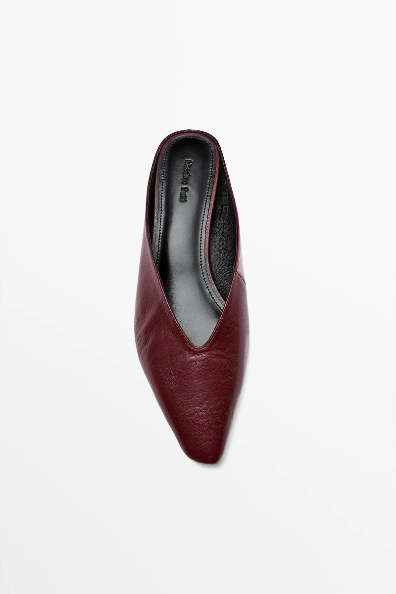 Mules soft en cuir