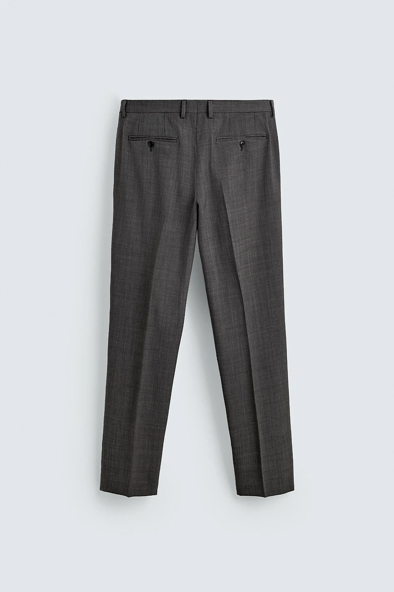 PLAID SUIT PANTS