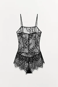 LACE STRAPPY JUMPSUIT