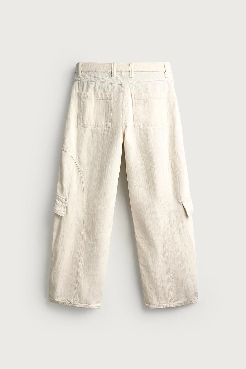 BALLOON FIT CARGO JEANS