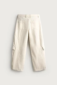 BALLOON FIT CARGO JEANS