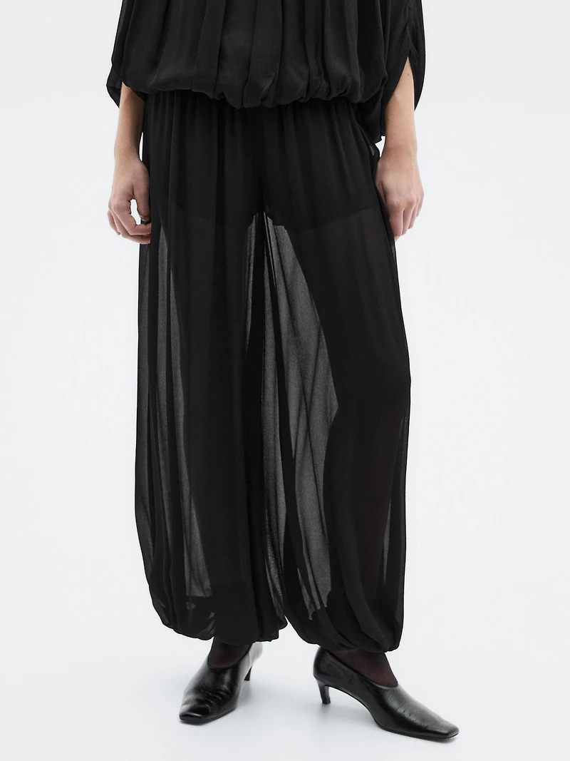 Sarouel trousers flowing fabric - LIMITED