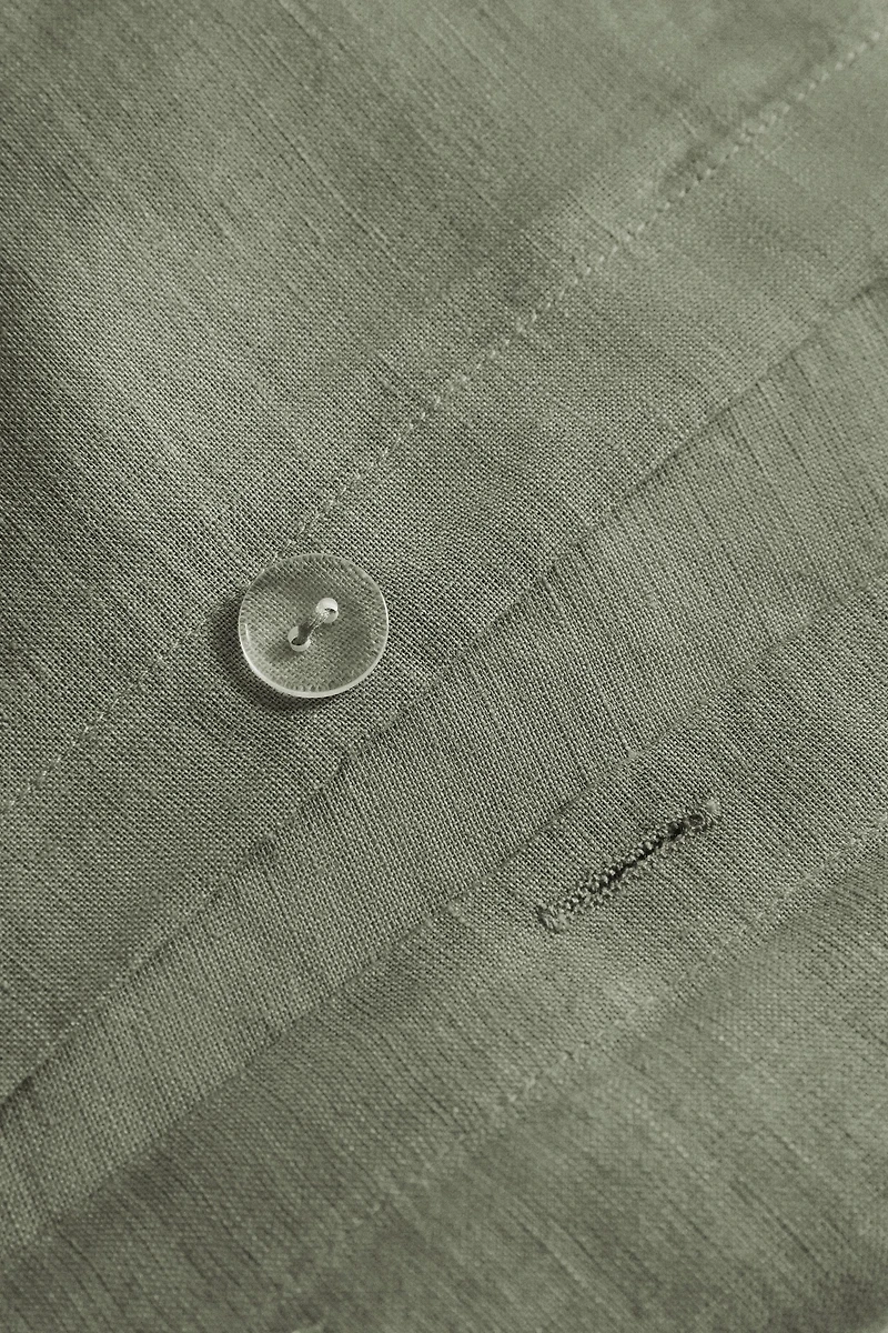 WASHED LINEN DUVET COVER (140 GSM)