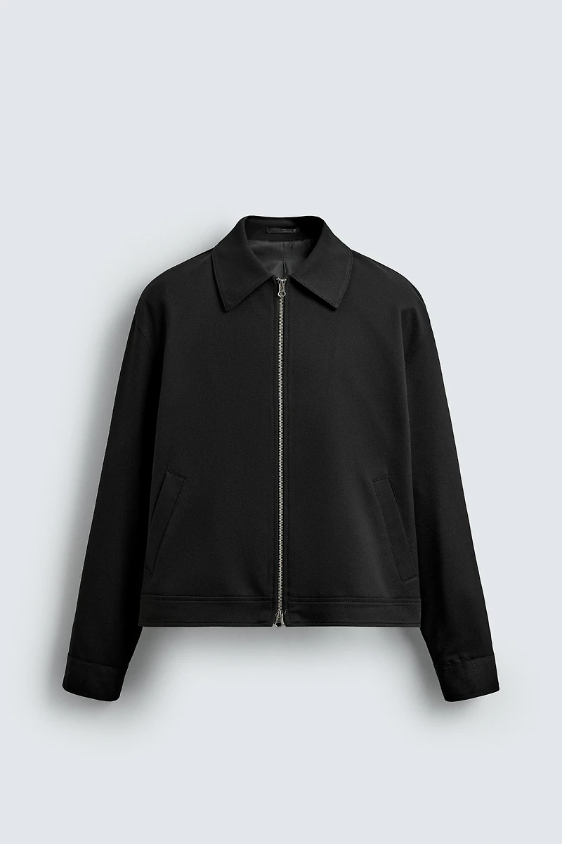 REGULAR FIT ZIP-UP OVERSHIRT