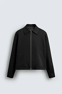 REGULAR FIT ZIP-UP OVERSHIRT