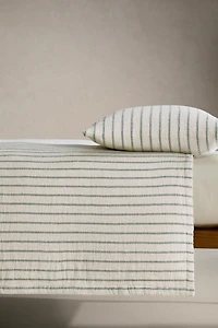 CHILDREN'S STRIPED MUSLIN BEDSPREAD