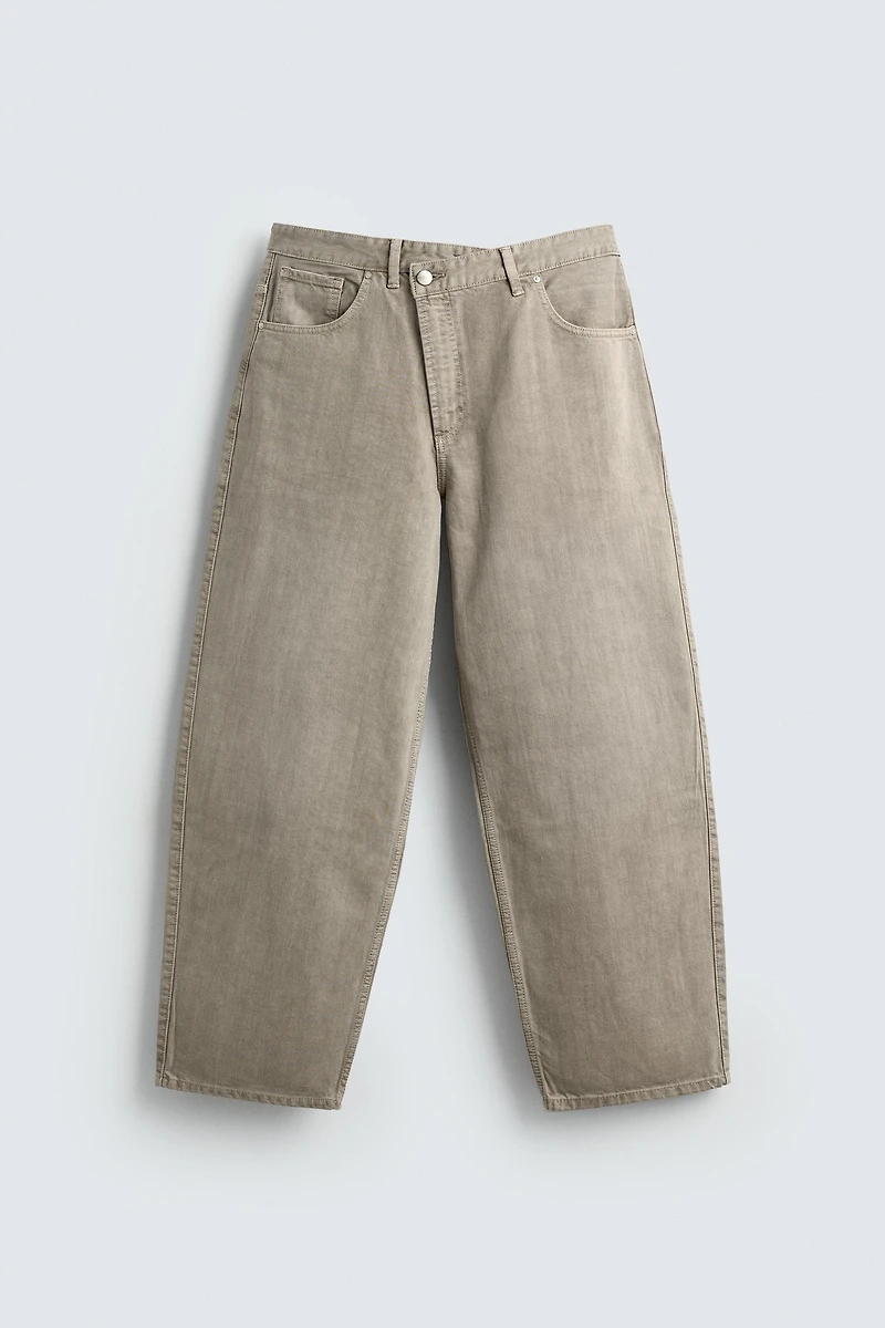 RELAXED FIT WRAP CLOSURE PANTS