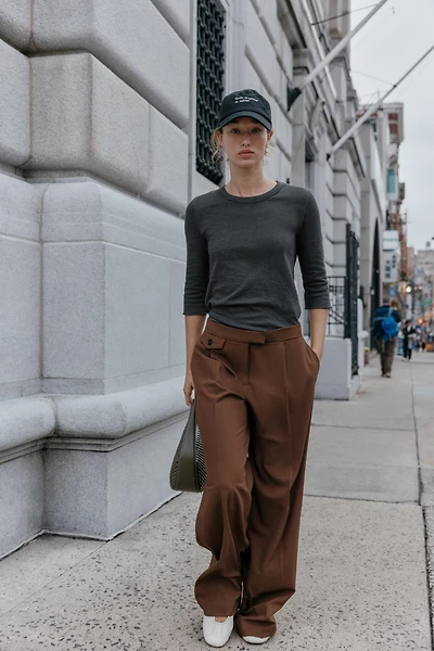 PANTALON LARGE PINCES