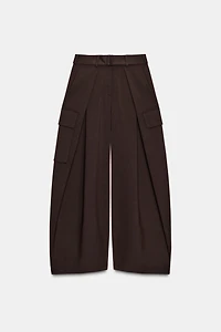 PLEATED CARGO PANTS ZW COLLECTION