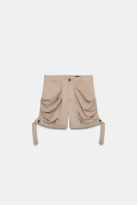ZW COLLECTION FLOWY PLEATED SHORTS