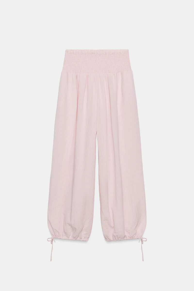 ELASTIC WAIST BAGGY PANTS