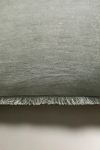 FRINGED THROW PILLOW COVER