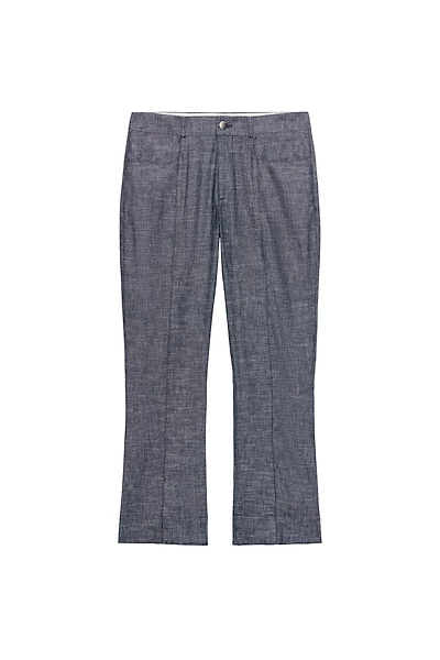 LINEN MINI FLARE PANTS