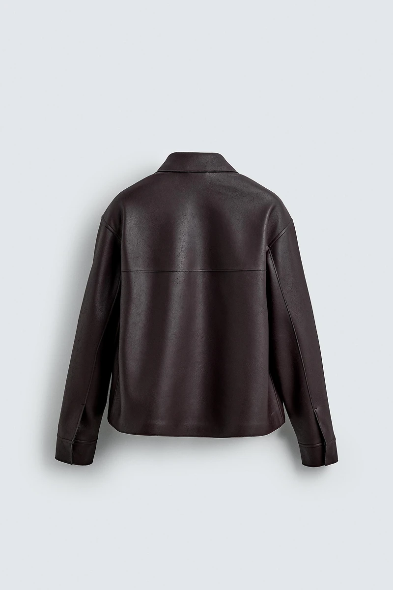 BLOUSON EN MATIÈRE SYNTHÈTIQUE