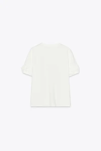 VOLUMINOUS FLORAL T-SHIRT