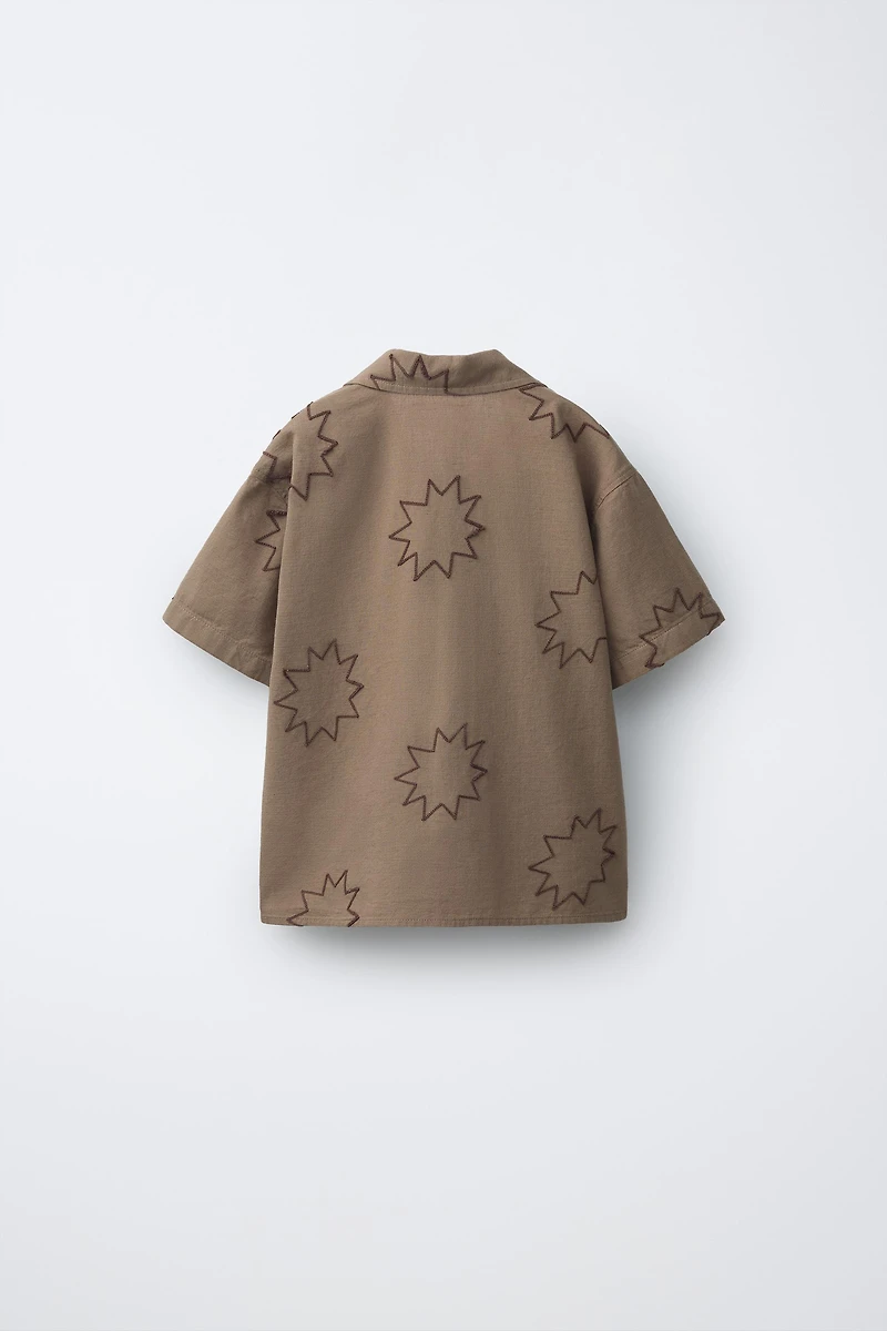 EMBROIDERED SUNS SHIRT