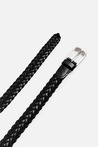 CEINTURE LONGUE EN CUIR TRESSÉ