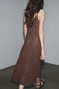 ZW COLLECTION STRIPED SLIP DRESS