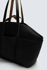 SAC SHOPPER AVEC DÉTAILS EN CUIR AARON LEVINE X ZARA