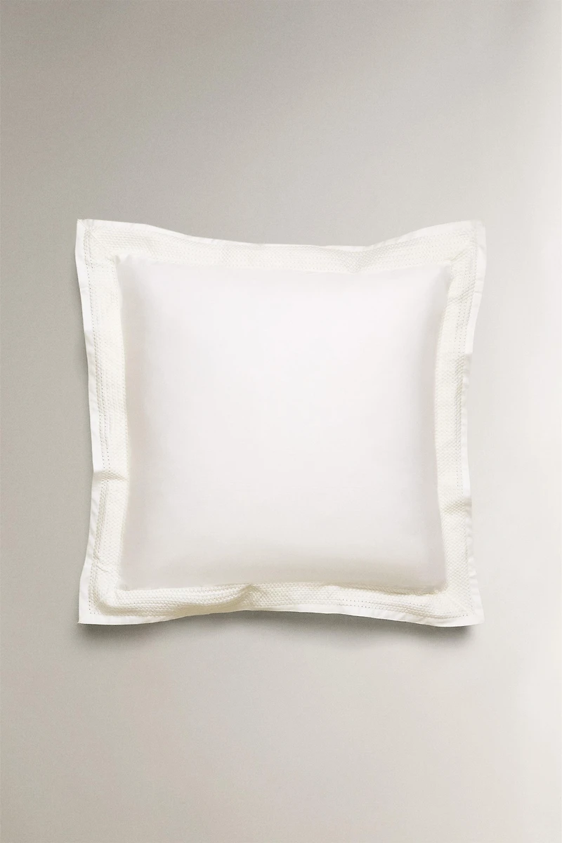 BORDERED SATEEN PILLOWCASE
