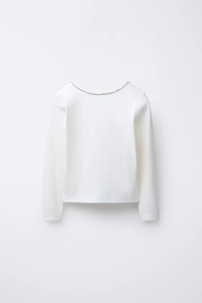 T-SHIRT CÔTELÉ BIJOUX