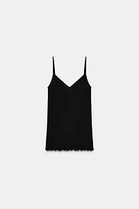 COTTON STRAP TOP
