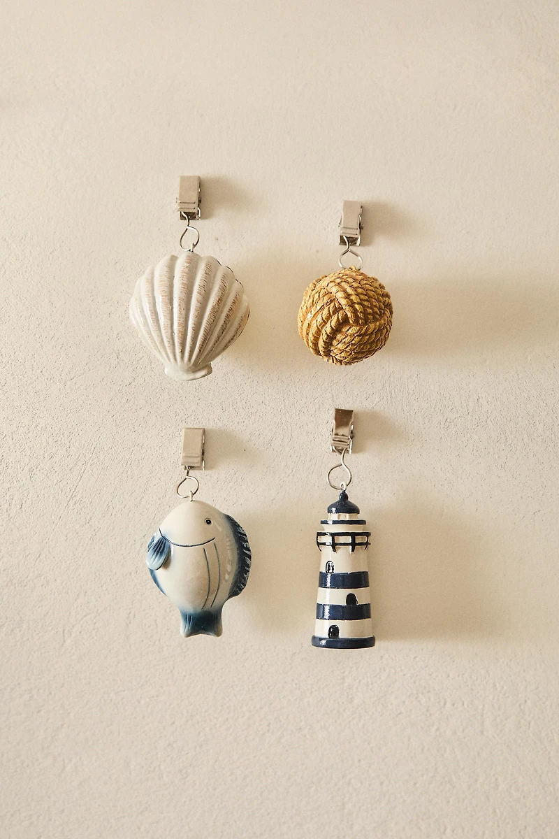 LOT PINCES À NAPPE FORMES MARINES (LOT DE 4)