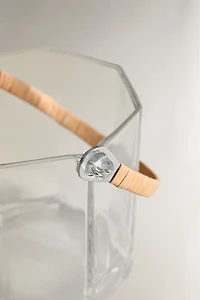 ENSEMBLE SEAU À GLACE VERRE ET PINCES