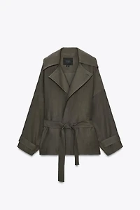 ZW COLLECTION FLOWY BELTED JACKET