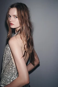 ZW COLLECTION SEQUIN HALTER TOP