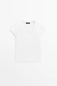 100% mercerised cotton T-shirt