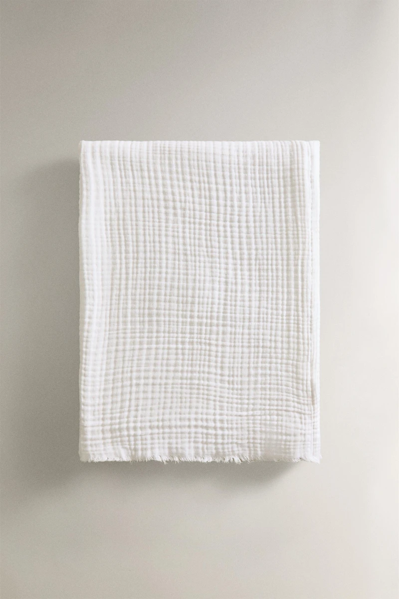 PLAID COTON GAZE