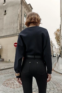 MID-RISE BELTED JEGGINGS