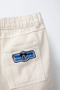 MICKEY MOUSE © DISNEY TWILL BAGGY PATCH PANTS