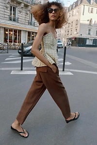 PANTALON À TAILLE ÉLASTIQUE