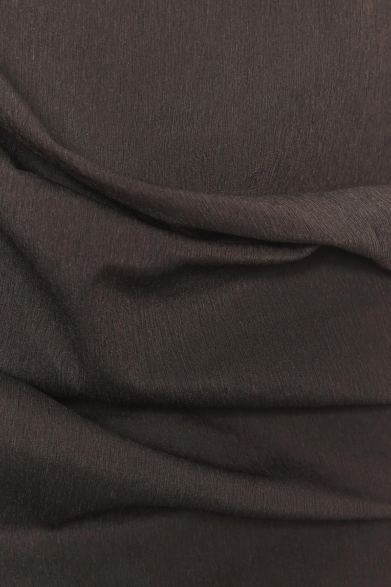 OPEN-BACK PLEATED TOP