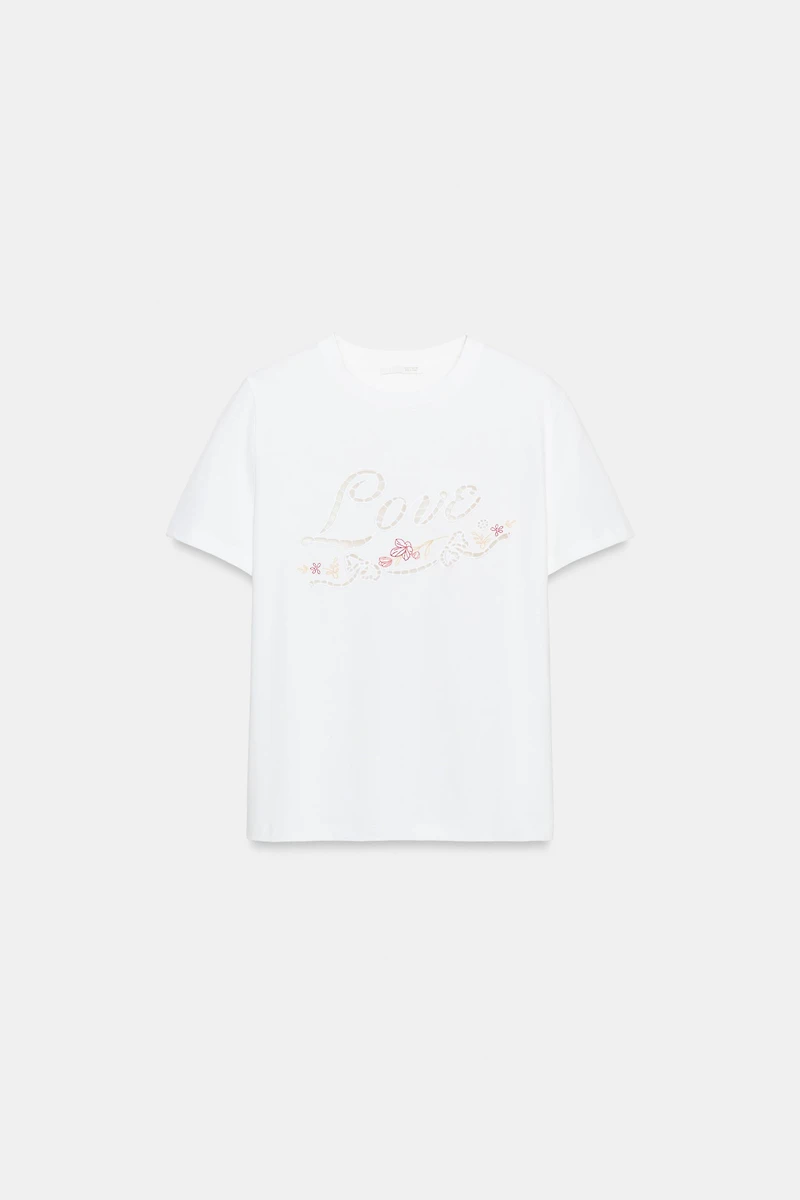 T-SHIRT BRODERIES ET INSCRIPTION