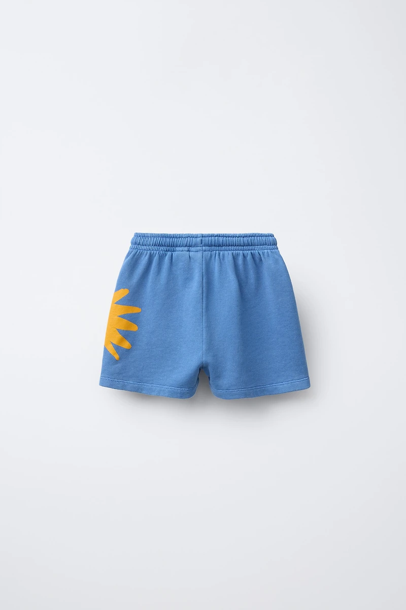 SUN PRINT SHORTS
