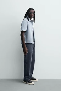 CHEMISE COUPE CARRÉE EN DENIM LÉGER
