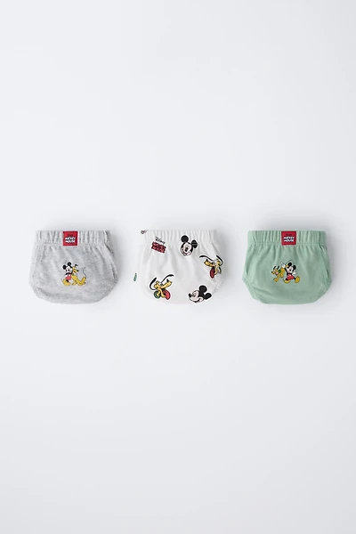 2-6 ANS/ LOT DE TROIS SLIPS MICKEY MOUSE AND FRIENDS © DISNEY