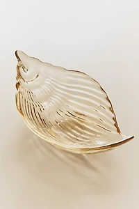 SHELL GLASS SERVING DISH