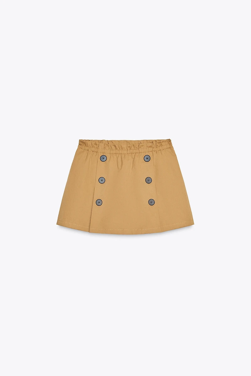 JUPE-CULOTTE BOUTONS