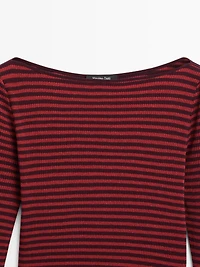Striped long sleeve T-shirt