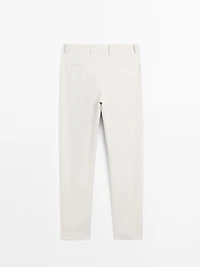 100% linen trousers