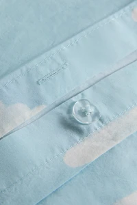 DRAP-HOUSSE ENFANT IMPRIMÉ NUAGES