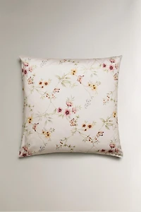 TAIE D’OREILLER SATIN IMPRIMÉ FLEUR