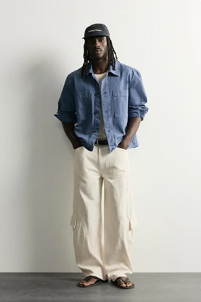 BALLOON FIT CARGO JEANS