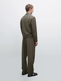 Total look wool blend jacket