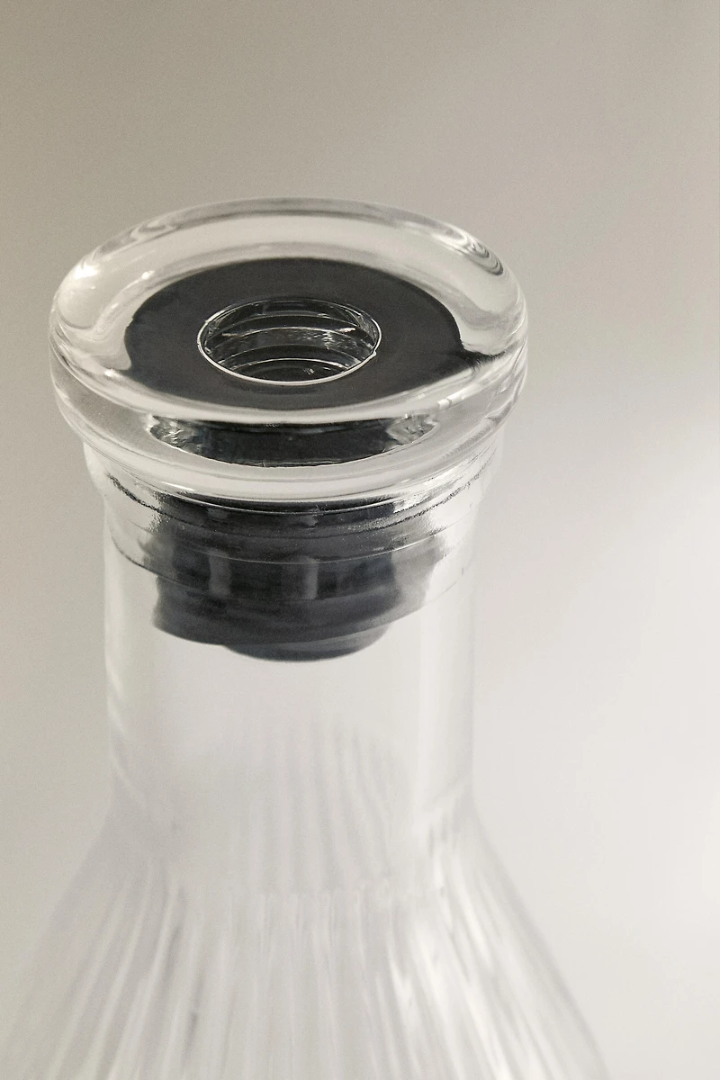 BOUTEILLE VERRE RELIEF